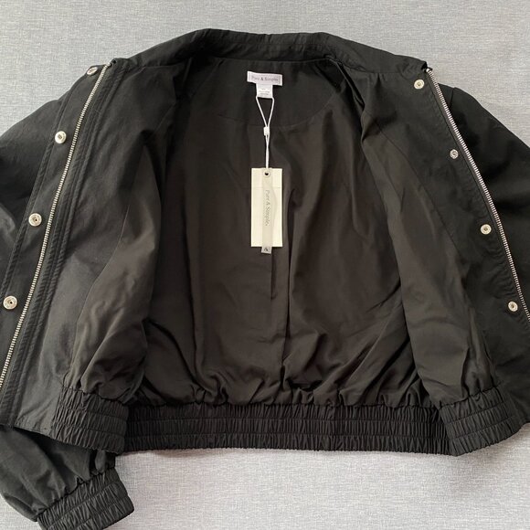 NWT Pure & Simple | Black Bomber Jacket - Picture 14 of 16